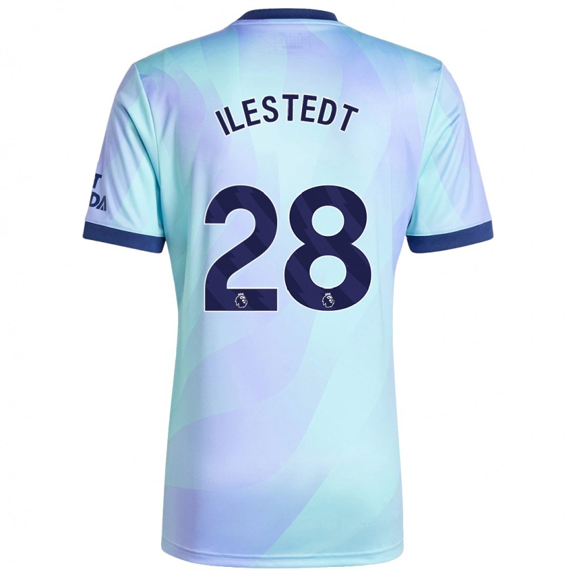 Danxen Men Amanda Ilestedt #28 Aqua Third Jersey 2024/25 T-Shirt