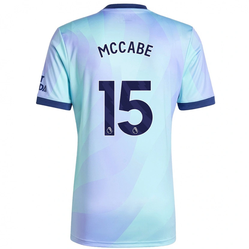 Danxen Men Katie Mccabe #15 Aqua Third Jersey 2024/25 T-Shirt