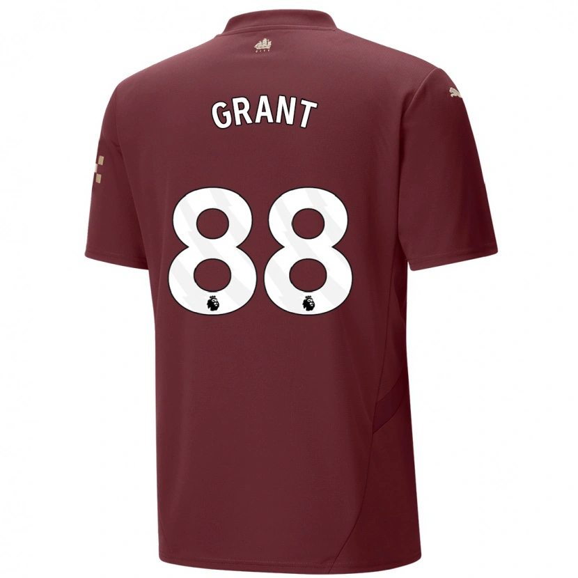 Danxen Men True Grant #88 Maroon Third Jersey 2024/25 T-Shirt