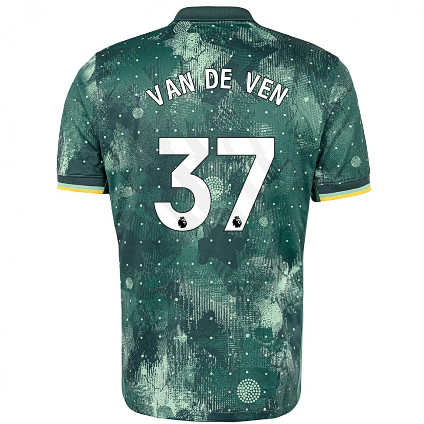 Danxen Men Micky Van De Ven #37 Mint Green Third Jersey 2024/25 T-Shirt