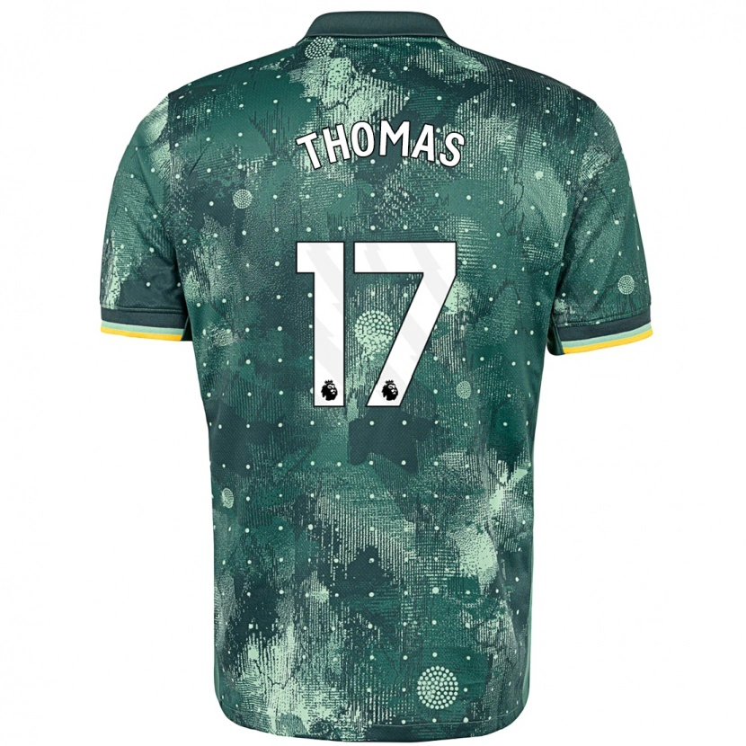 Danxen Men Martha Thomas #17 Mint Green Third Jersey 2024/25 T-Shirt