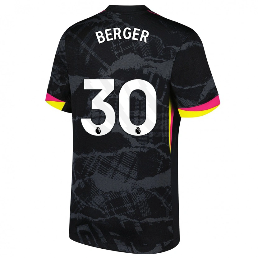 Danxen Men Ann-Katrin Berger #30 Black Pink Third Jersey 2024/25 T-Shirt