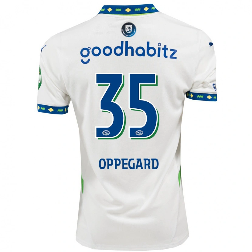 Danxen Men Fredrik Oppegård #35 White Dark Blue Third Jersey 2024/25 T-Shirt