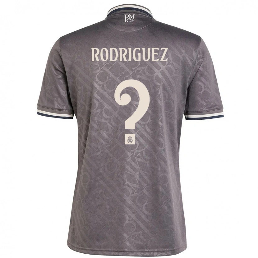 Danxen Men Álvaro Rodríguez #0 Charcoal Third Jersey 2024/25 T-Shirt