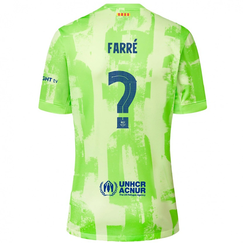 Danxen Men Landry Farré #0 Lime Third Jersey 2024/25 T-Shirt