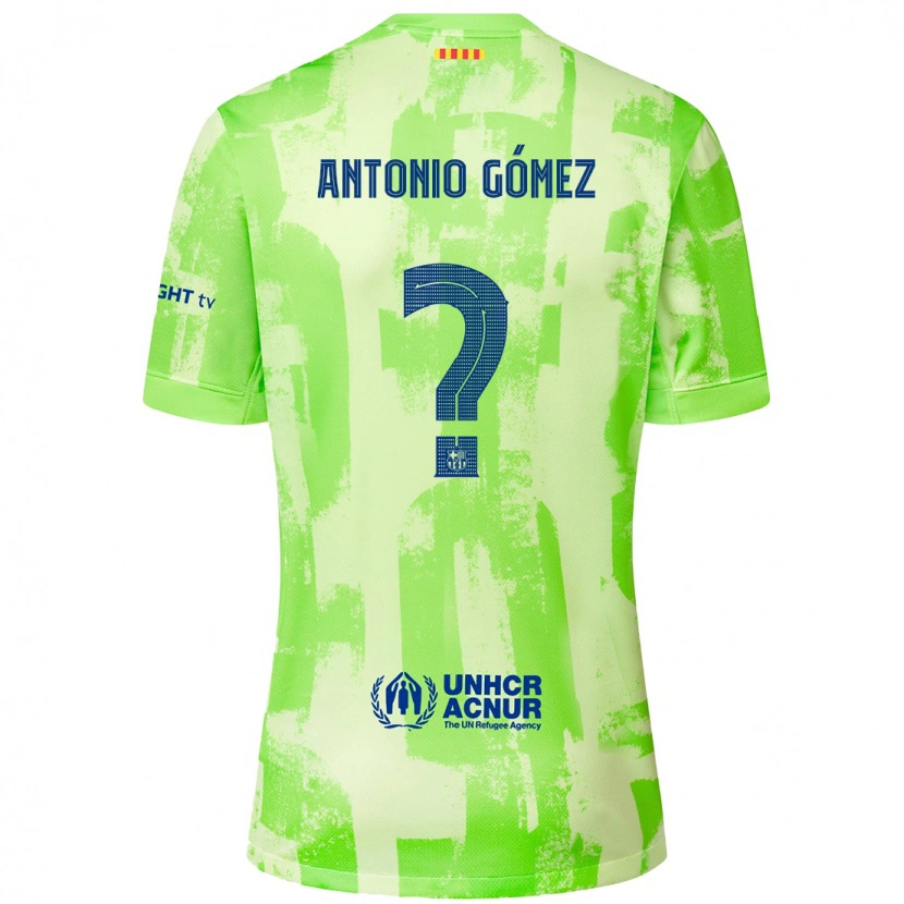 Danxen Men Antonio Gómez #0 Lime Third Jersey 2024/25 T-Shirt