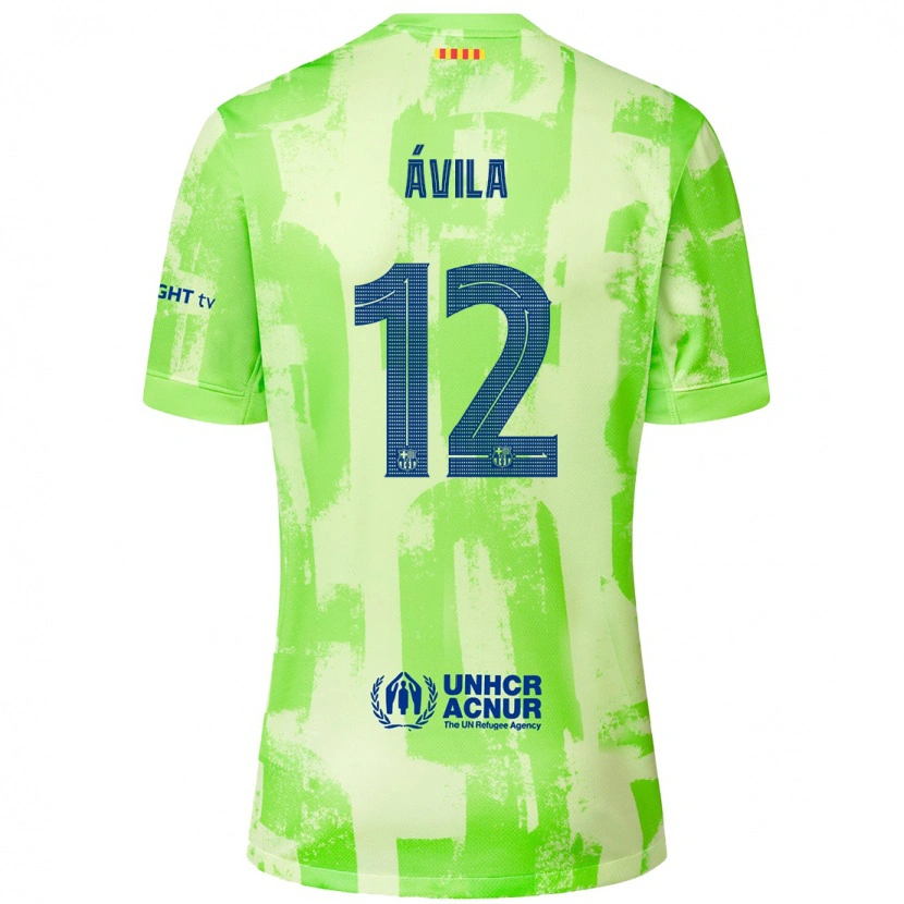 Danxen Men Dani Ávila #12 Lime Third Jersey 2024/25 T-Shirt