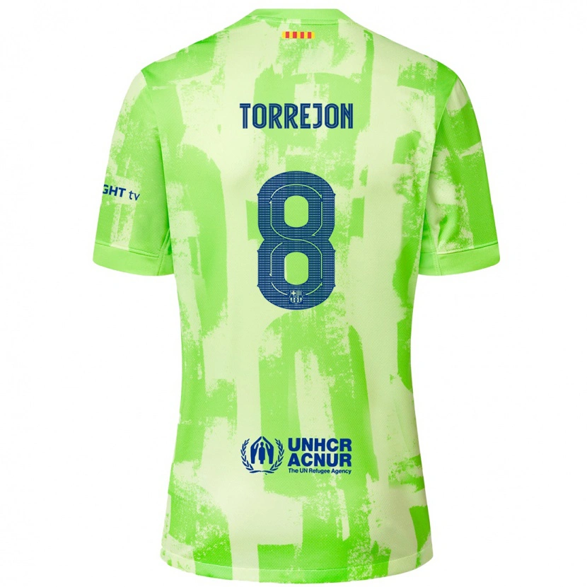 Danxen Men Marta Torrejón #8 Lime Third Jersey 2024/25 T-Shirt