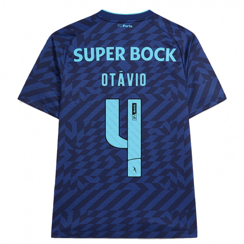 Danxen Men Otávio #4 Navy Blue Third Jersey 2024/25 T-Shirt