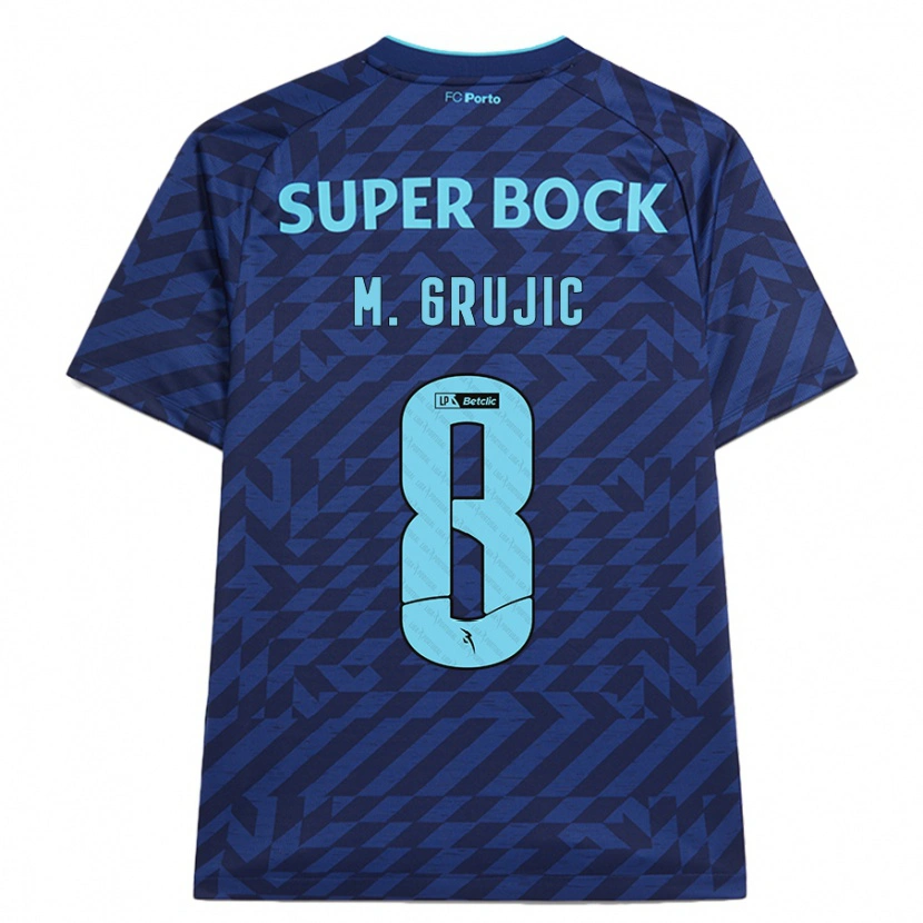 Danxen Men Marko Grujic #8 Navy Blue Third Jersey 2024/25 T-Shirt