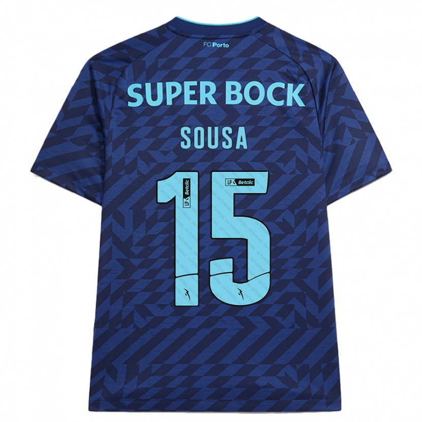 Danxen Men Vasco Sousa #15 Navy Blue Third Jersey 2024/25 T-Shirt