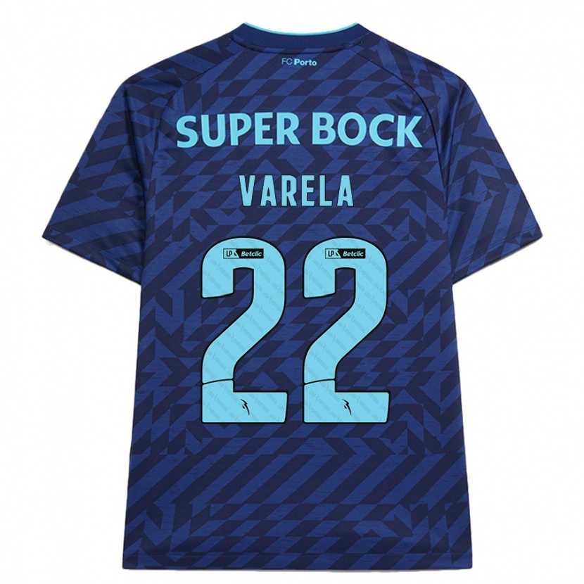 Danxen Men Alan Varela #22 Navy Blue Third Jersey 2024/25 T-Shirt