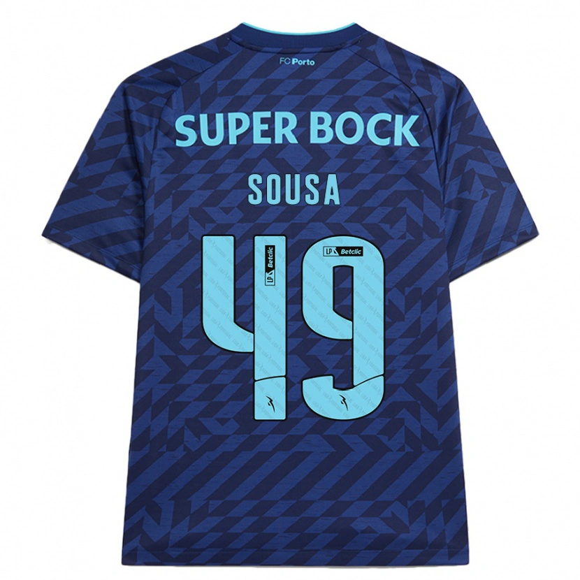 Danxen Men Gonçalo Sousa #49 Navy Blue Third Jersey 2024/25 T-Shirt