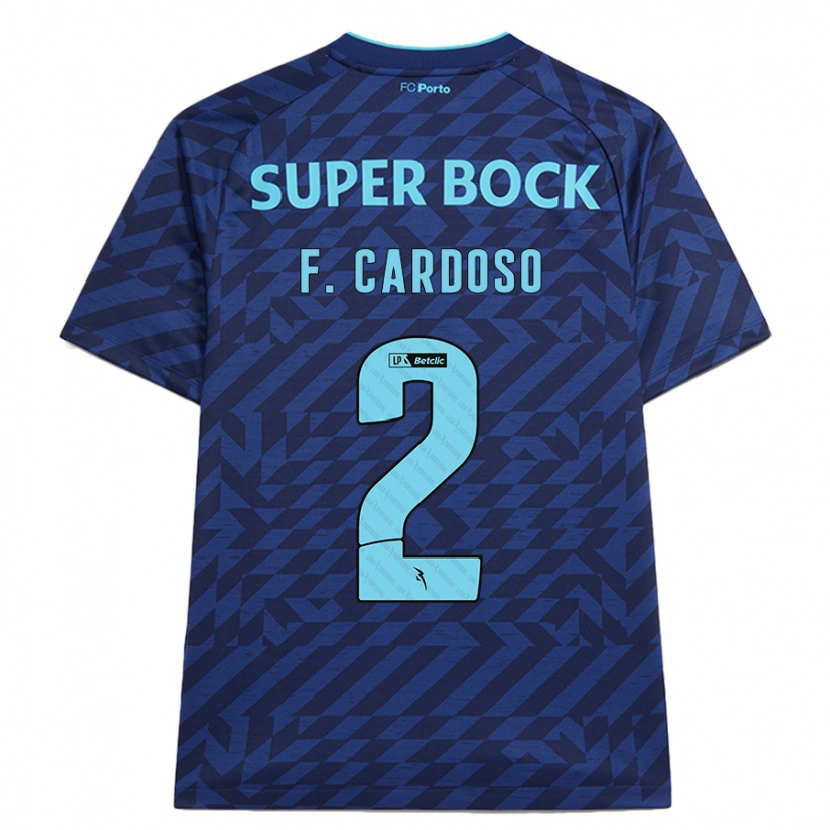 Danxen Men Fábio Cardoso #2 Navy Blue Third Jersey 2024/25 T-Shirt