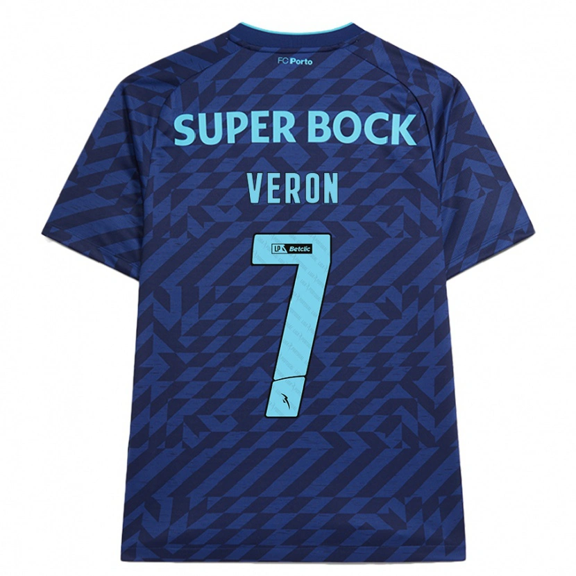 Danxen Men Gabriel Veron #7 Navy Blue Third Jersey 2024/25 T-Shirt