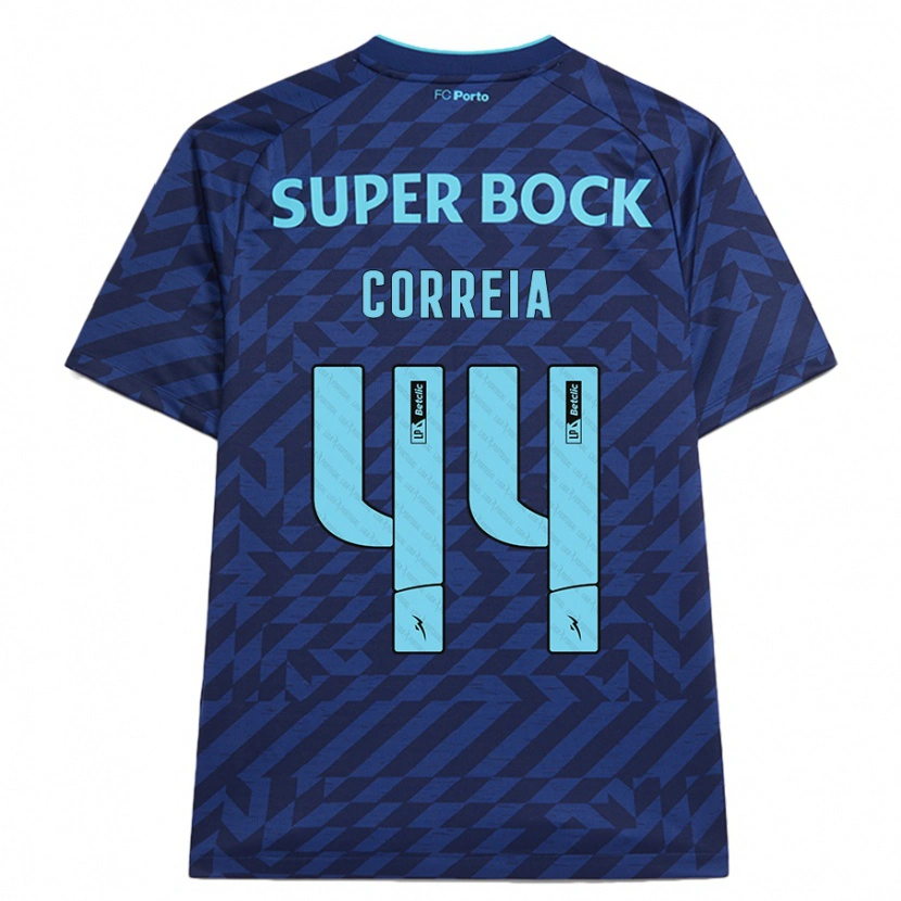 Danxen Men Romain Correia #44 Navy Blue Third Jersey 2024/25 T-Shirt