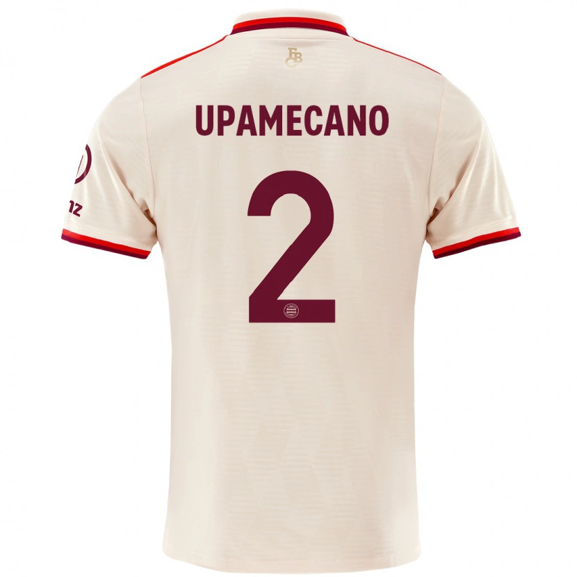 Danxen Men Dayot Upamecano #2 Linen Third Jersey 2024/25 T-Shirt