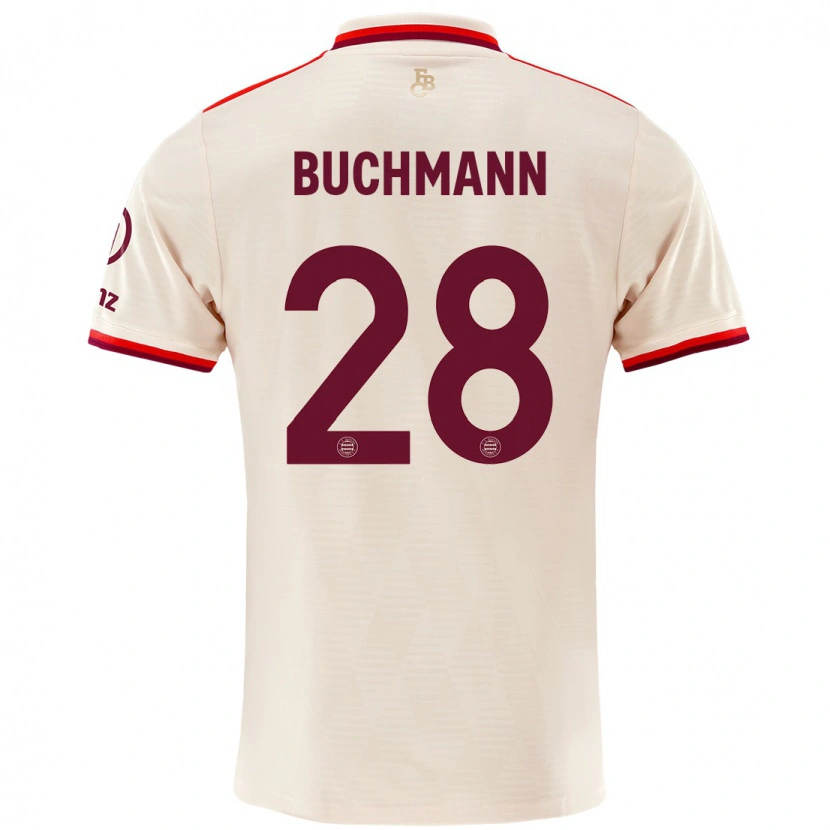 Danxen Men Tarek Buchmann #28 Linen Third Jersey 2024/25 T-Shirt