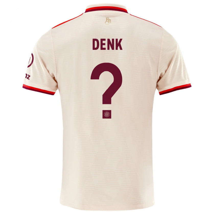 Danxen Men Luca Denk #0 Linen Third Jersey 2024/25 T-Shirt