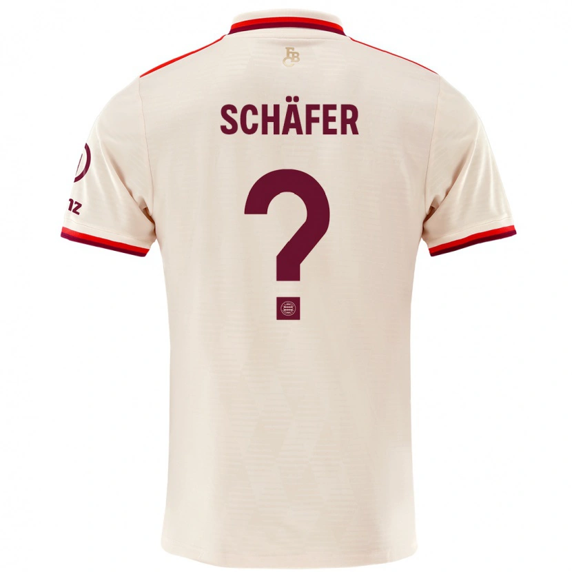 Danxen Men Luis Schäfer #0 Linen Third Jersey 2024/25 T-Shirt