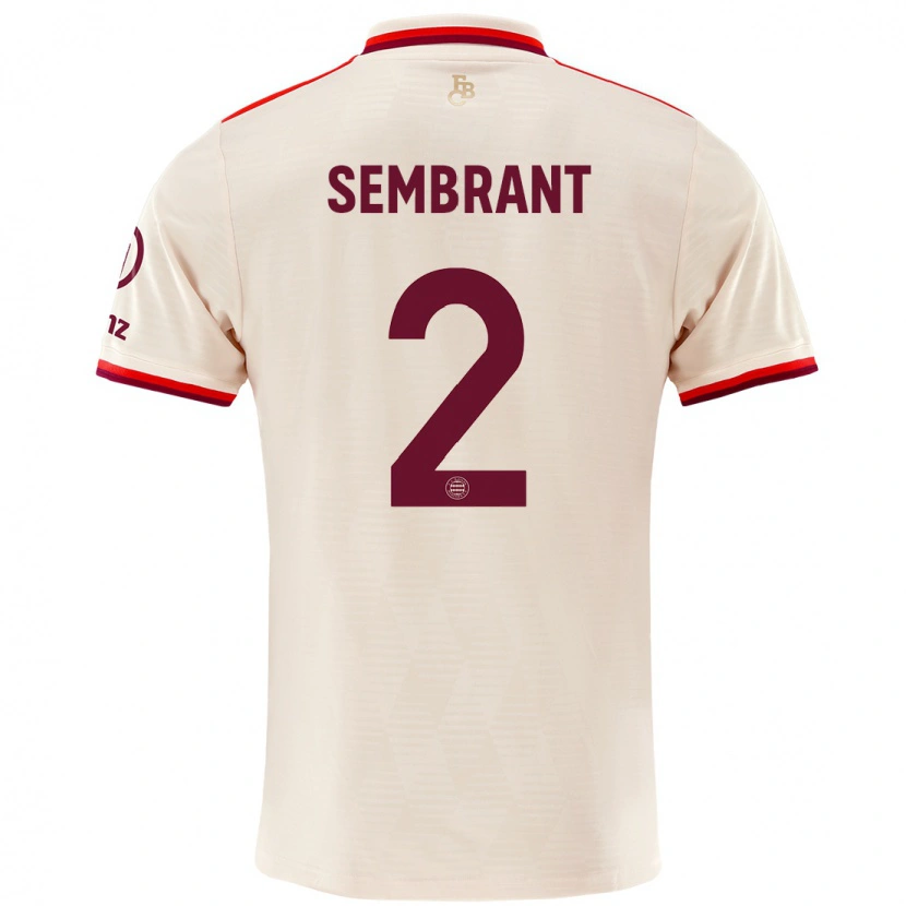 Danxen Men Linda Sembrant #2 Linen Third Jersey 2024/25 T-Shirt