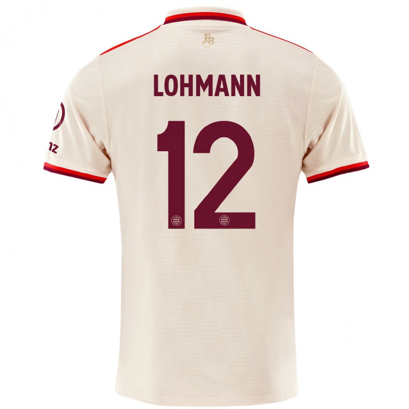 Danxen Men Sydney Lohmann #12 Linen Third Jersey 2024/25 T-Shirt