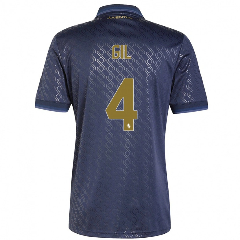 Danxen Men Javier Gil #4 Navy Blue Third Jersey 2024/25 T-Shirt