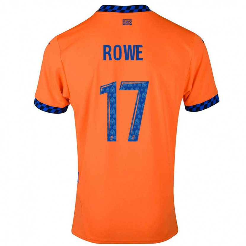 Danxen Men Jonathan Rowe #17 Orange Dark Blue Third Jersey 2024/25 T-Shirt