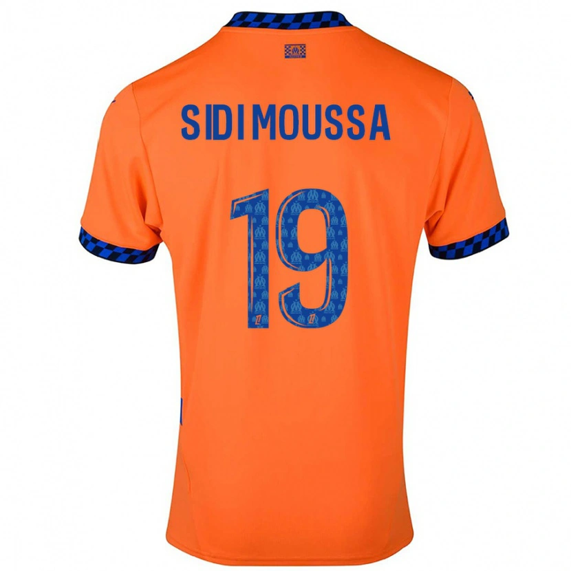 Danxen Men Salima Sidi Moussa #19 Orange Dark Blue Third Jersey 2024/25 T-Shirt