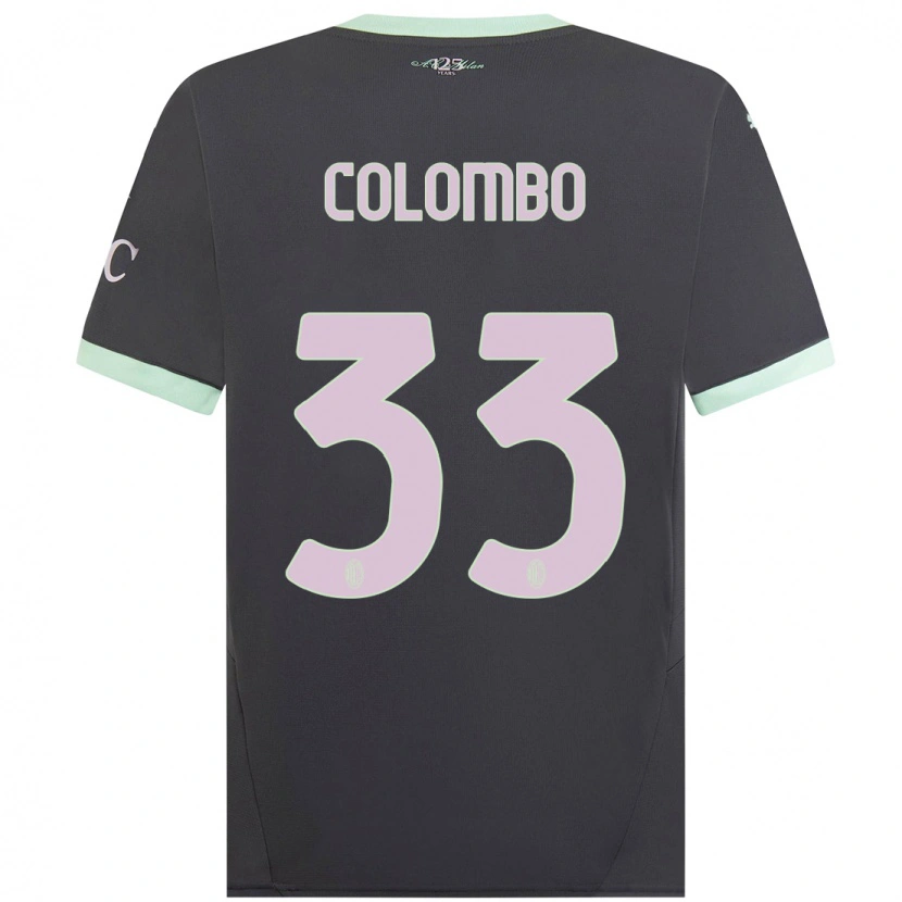 Danxen Men Federico Colombo #33 Grey Third Jersey 2024/25 T-Shirt