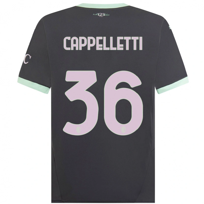 Danxen Men Mattia Cappelletti #36 Grey Third Jersey 2024/25 T-Shirt