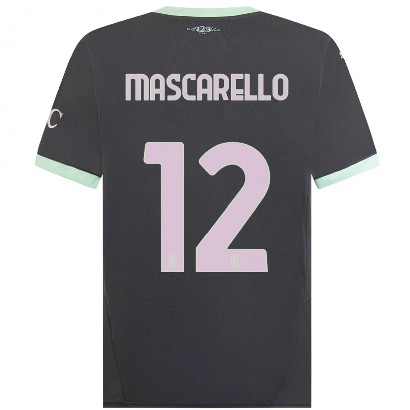 Danxen Men Marta Mascarello #12 Grey Third Jersey 2024/25 T-Shirt