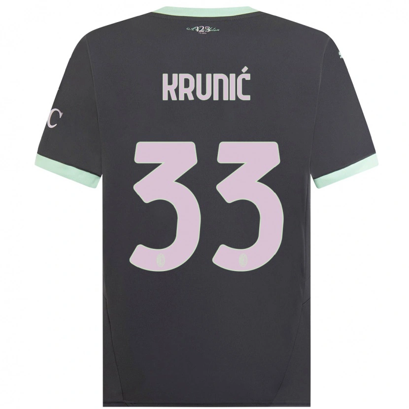 Danxen Men Rade Krunic #33 Grey Third Jersey 2024/25 T-Shirt