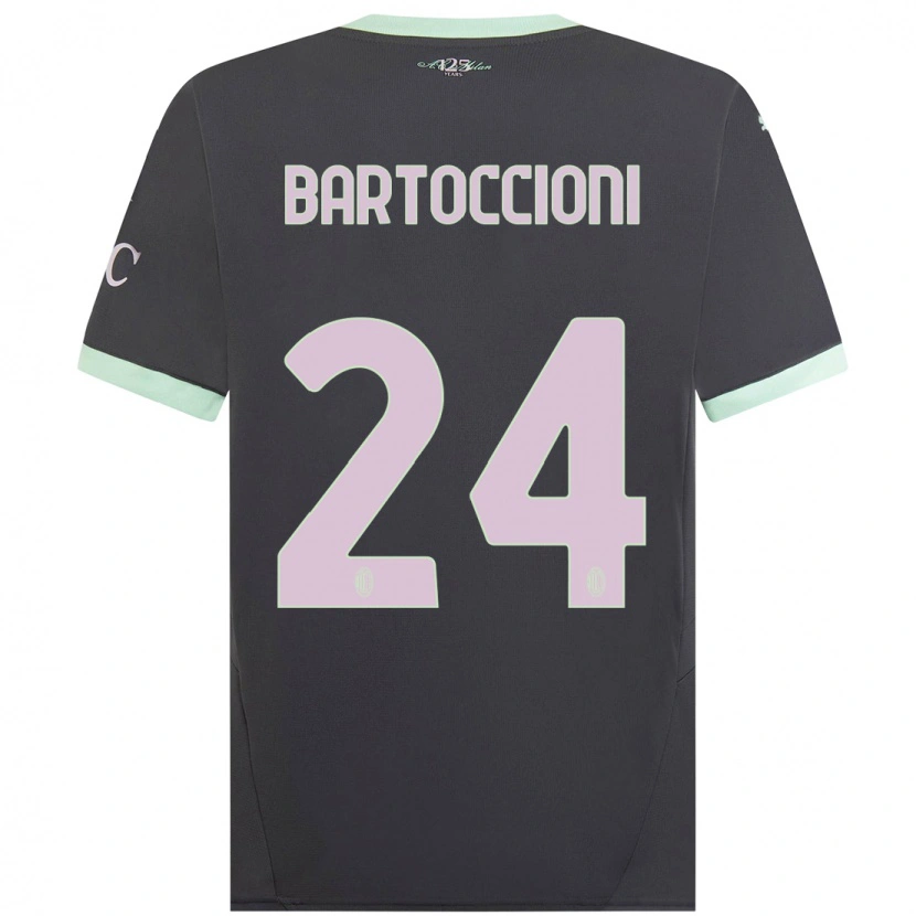 Danxen Men Andrea Bartoccioni #24 Grey Third Jersey 2024/25 T-Shirt