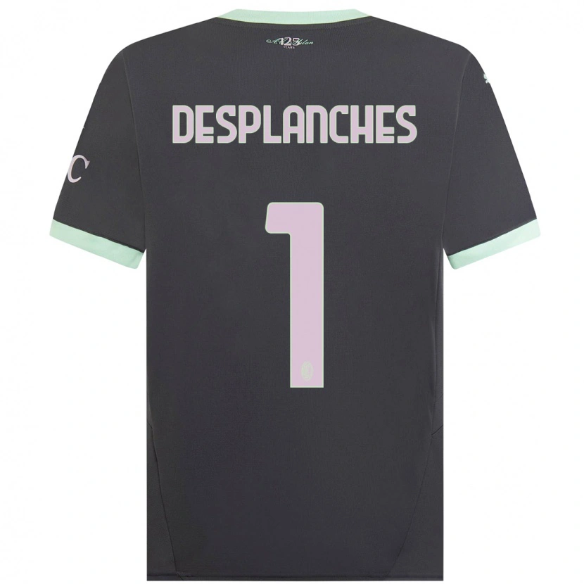 Danxen Men Sebastiano Desplanches #1 Grey Third Jersey 2024/25 T-Shirt