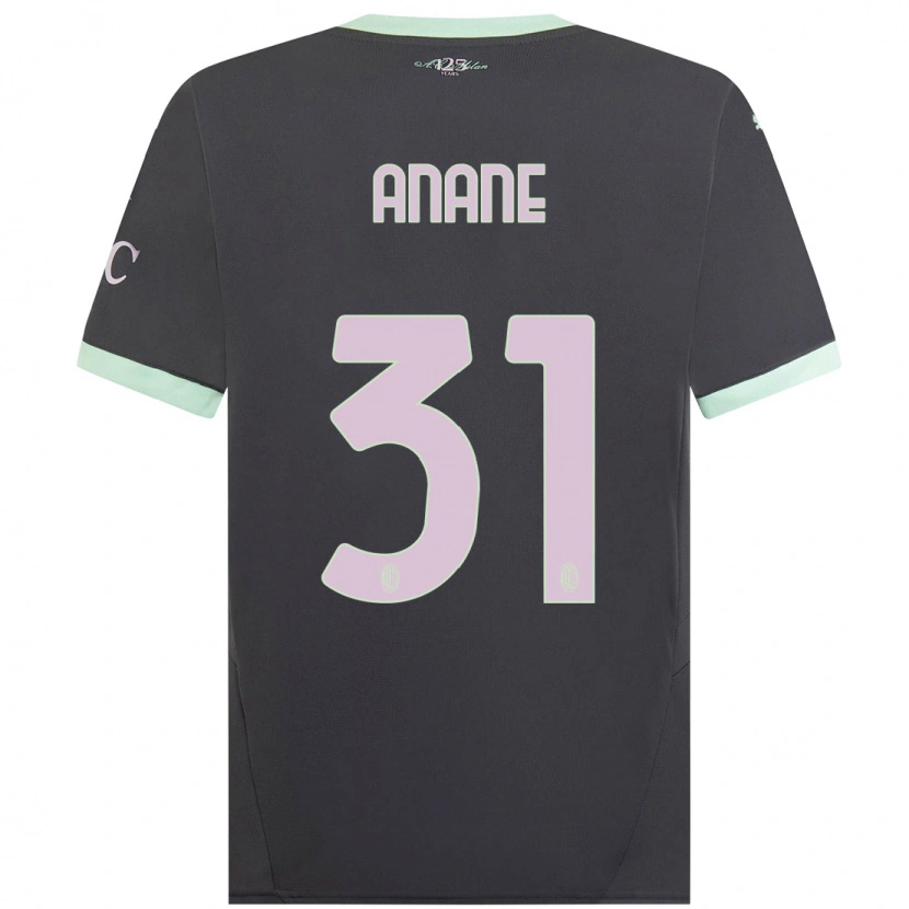 Danxen Men Emmanuel Anane #31 Grey Third Jersey 2024/25 T-Shirt