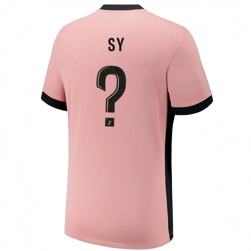 Danxen Men Bocar Sy #0 Rust Pink Third Jersey 2024/25 T-Shirt