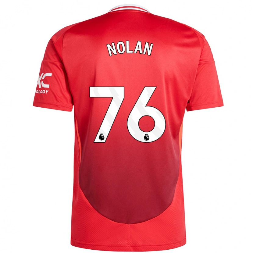 Danxen Women James Nolan #76 Bright Red Home Jersey 2024/25 T-Shirt