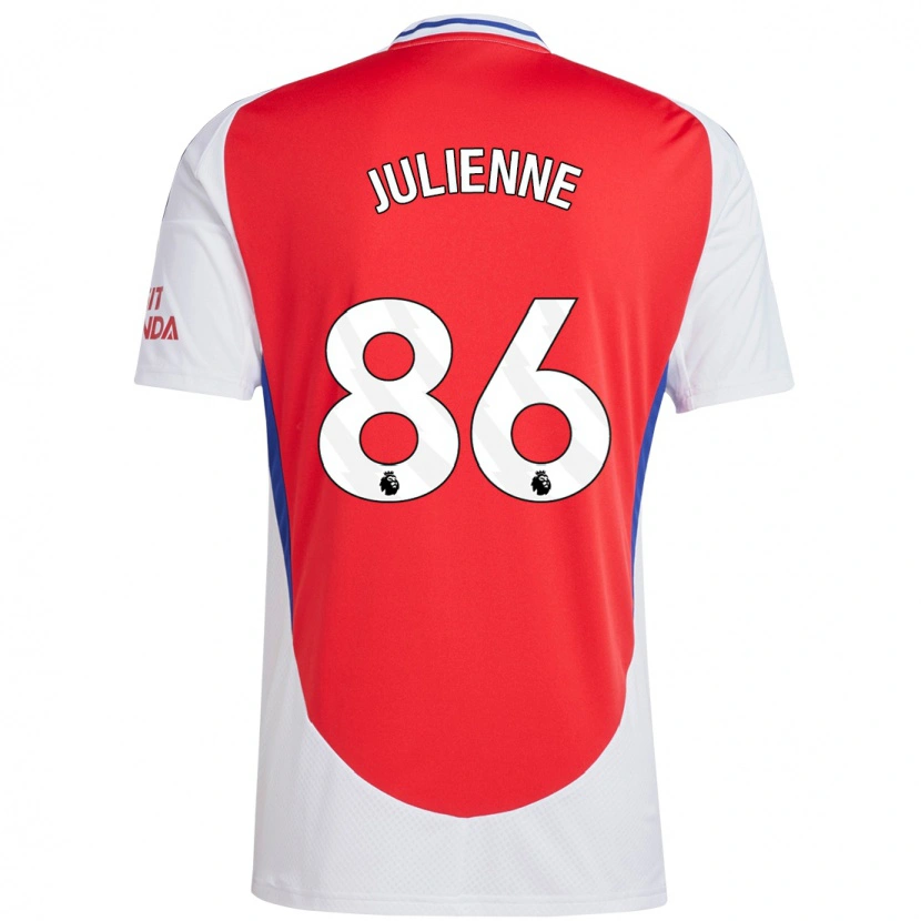 Danxen Women Theo Julienne #86 Red White Home Jersey 2024/25 T-Shirt