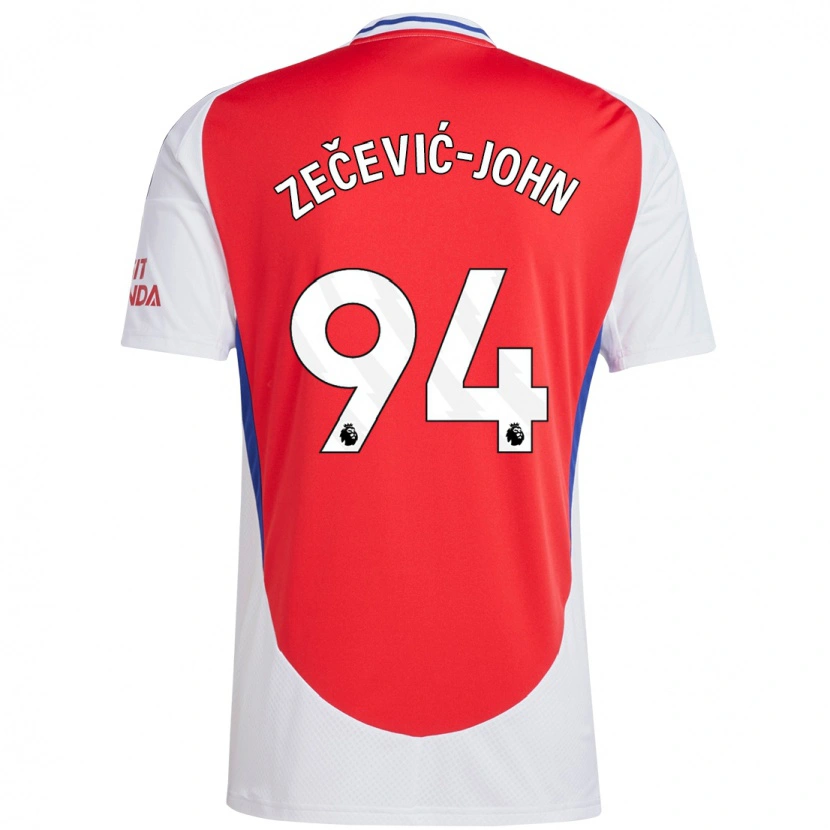 Danxen Women Louis Zečević-John #94 Red White Home Jersey 2024/25 T-Shirt