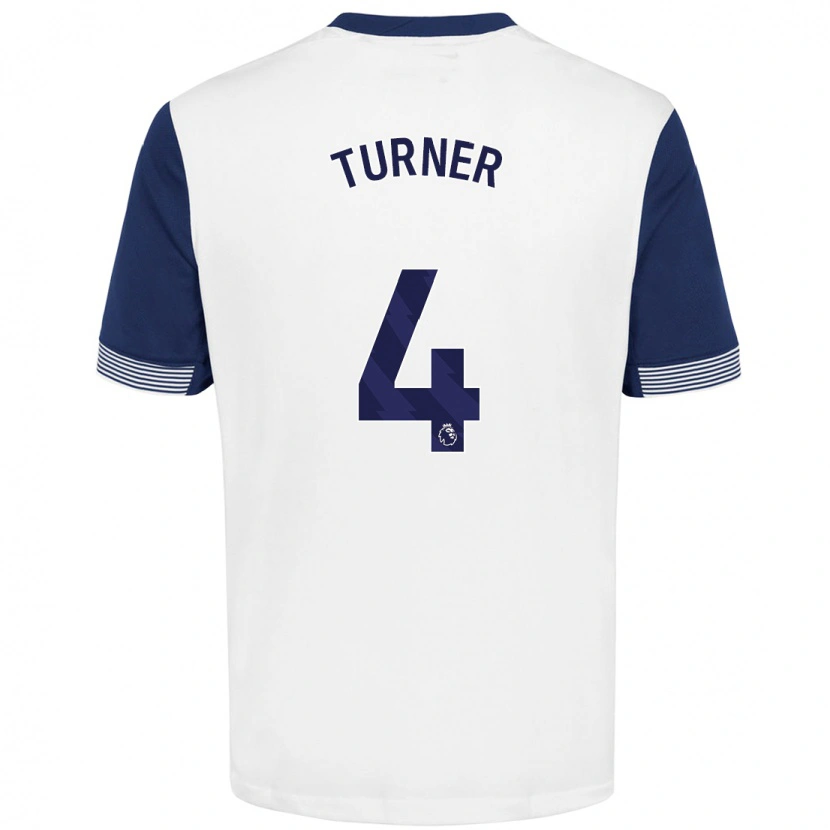 Danxen Women Amy Turner #4 White Blue Home Jersey 2024/25 T-Shirt