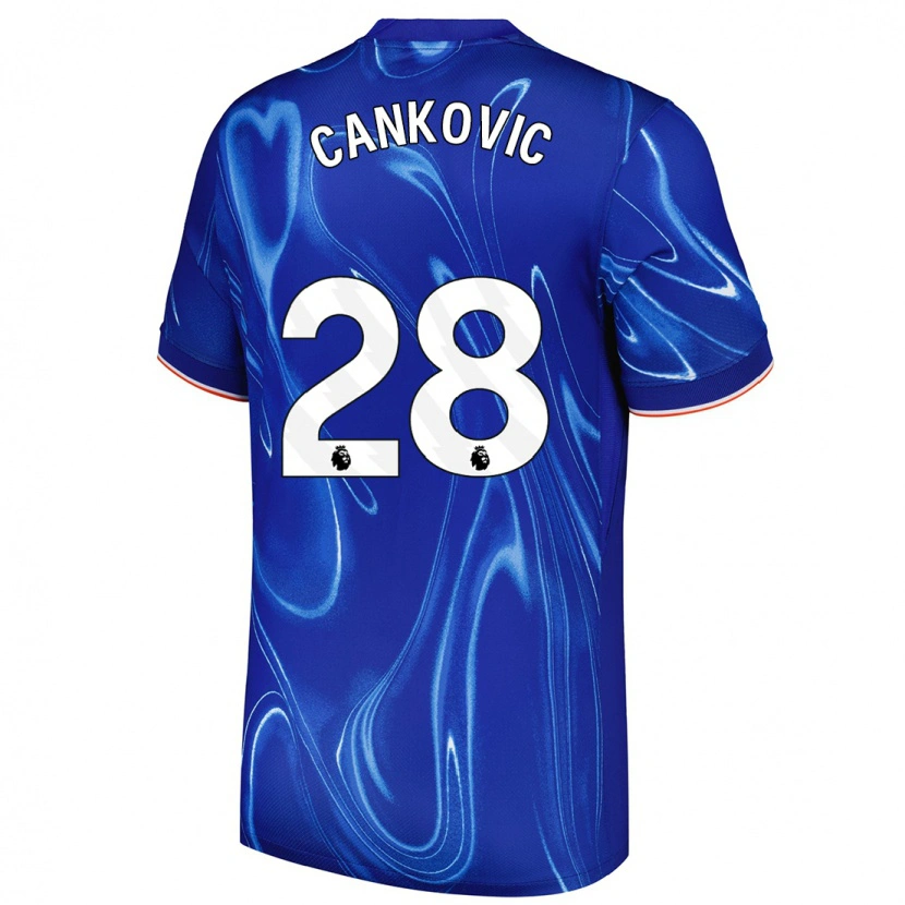 Danxen Women Jelena Čanković #28 Blue White Home Jersey 2024/25 T-Shirt