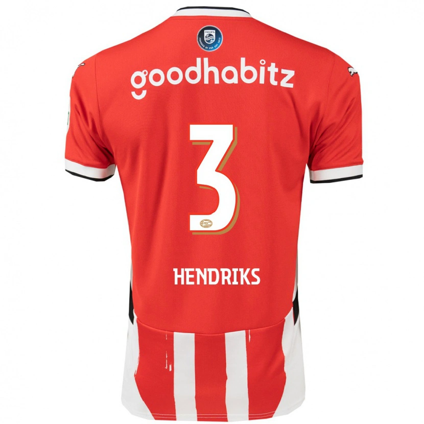 Danxen Women Gwyneth Hendriks #3 Red White Home Jersey 2024/25 T-Shirt