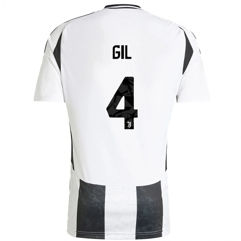 Danxen Women Javier Gil #4 White Black Home Jersey 2024/25 T-Shirt