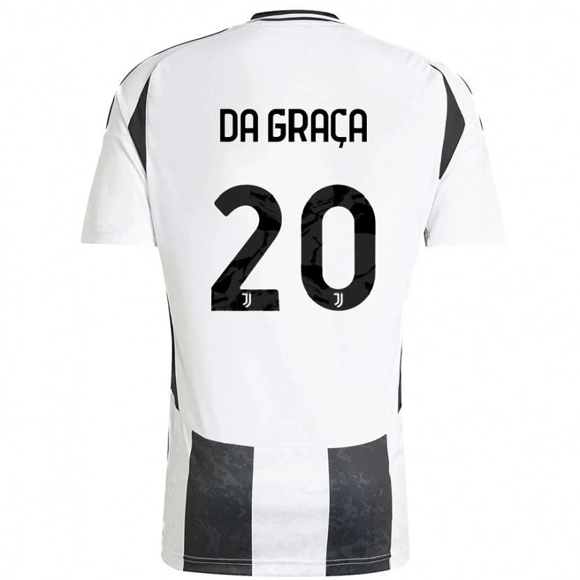 Danxen Women Cosimo Da Graça #20 White Black Home Jersey 2024/25 T-Shirt