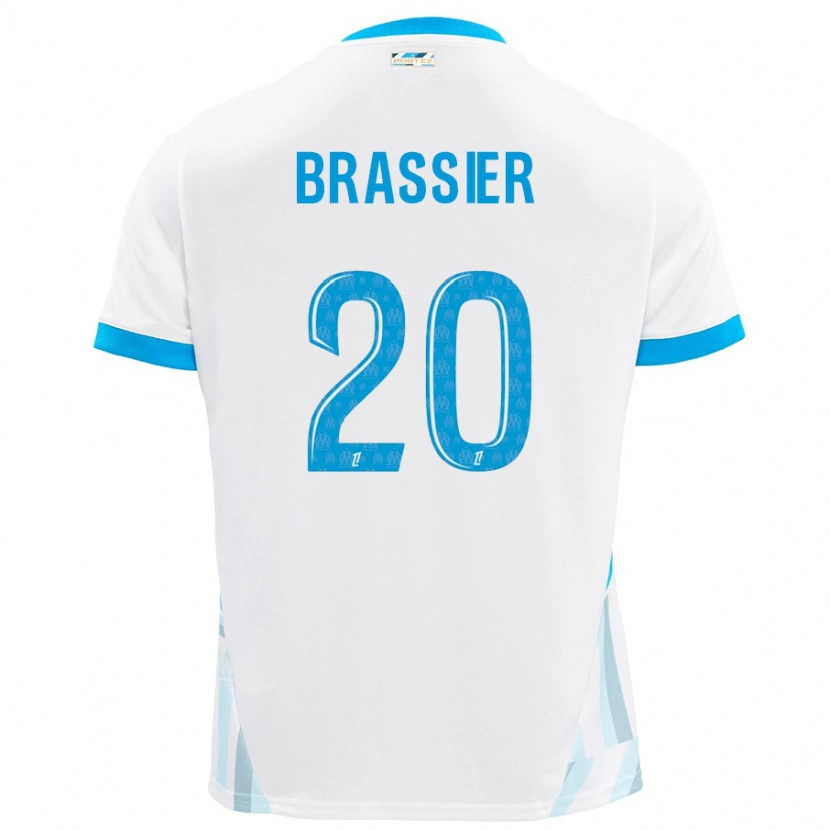 Danxen Women Lilian Brassier #20 White Sky Blue Home Jersey 2024/25 T-Shirt