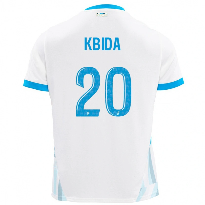 Danxen Women Inès Kbida #20 White Sky Blue Home Jersey 2024/25 T-Shirt