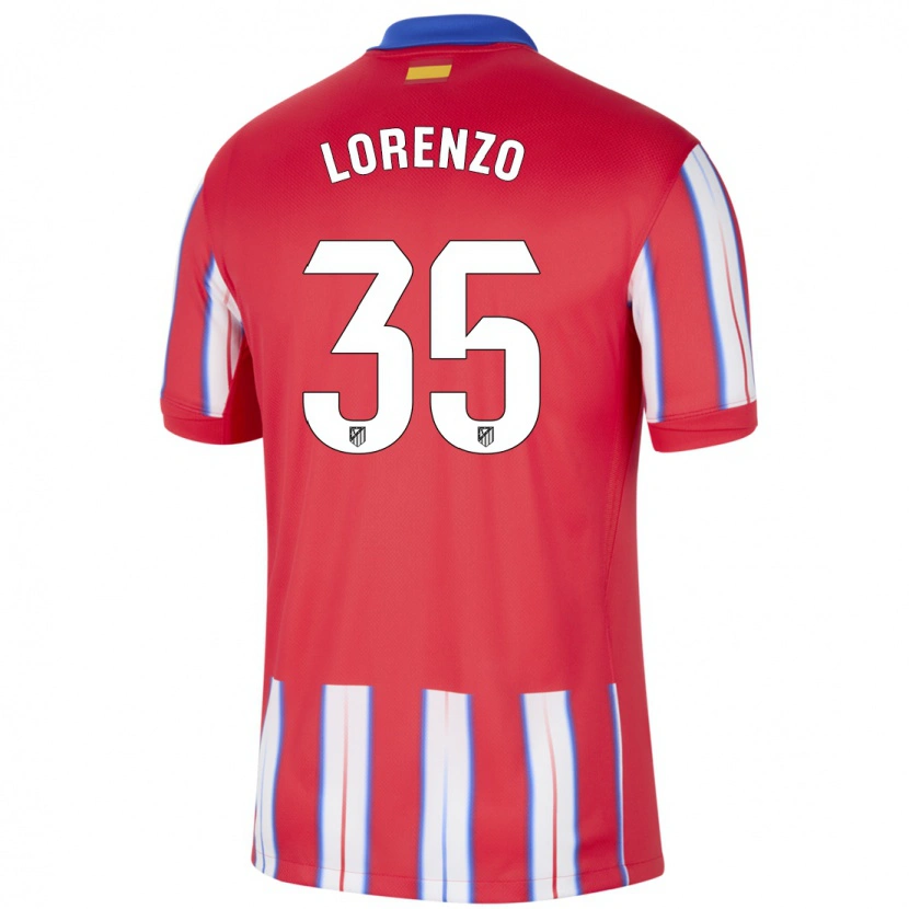 Danxen Women Diego Lorenzo #35 Red White Blue Home Jersey 2024/25 T-Shirt