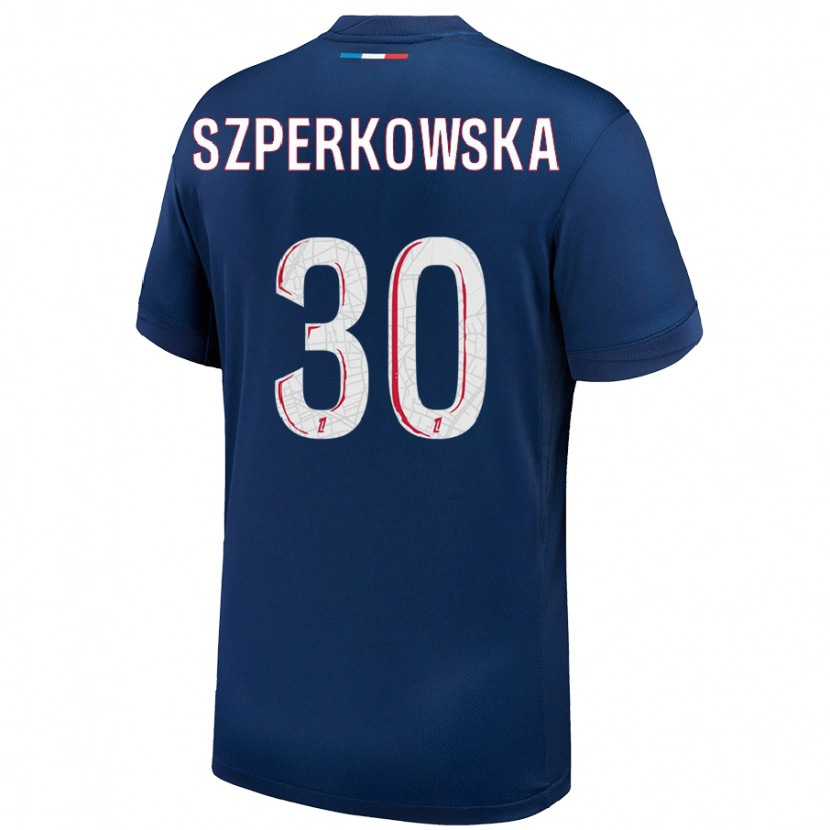 Danxen Women Oliwia Szperkowska #30 Navy Blue White Home Jersey 2024/25 T-Shirt