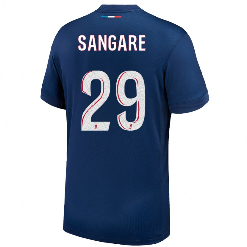 Danxen Women Hawa Sangare #29 Navy Blue White Home Jersey 2024/25 T-Shirt